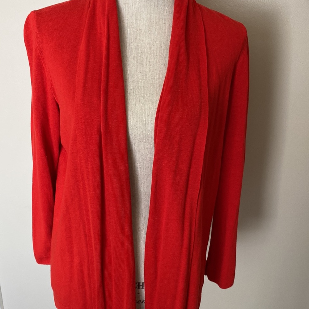 Talbots red lightweight sweater